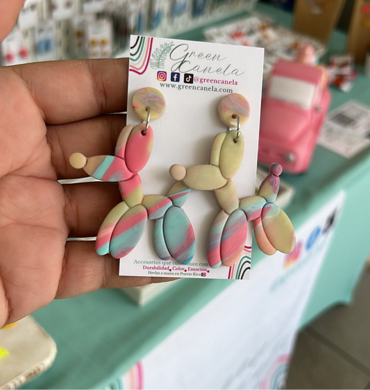 Ballon dog earrings