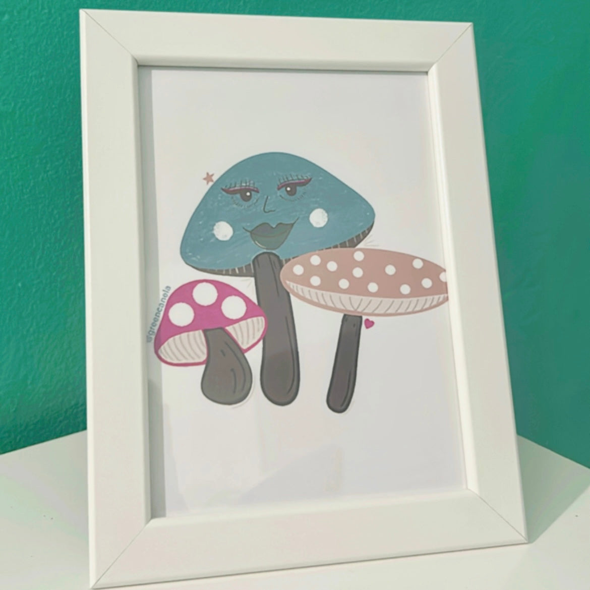 Sassy Fungi print (frame)